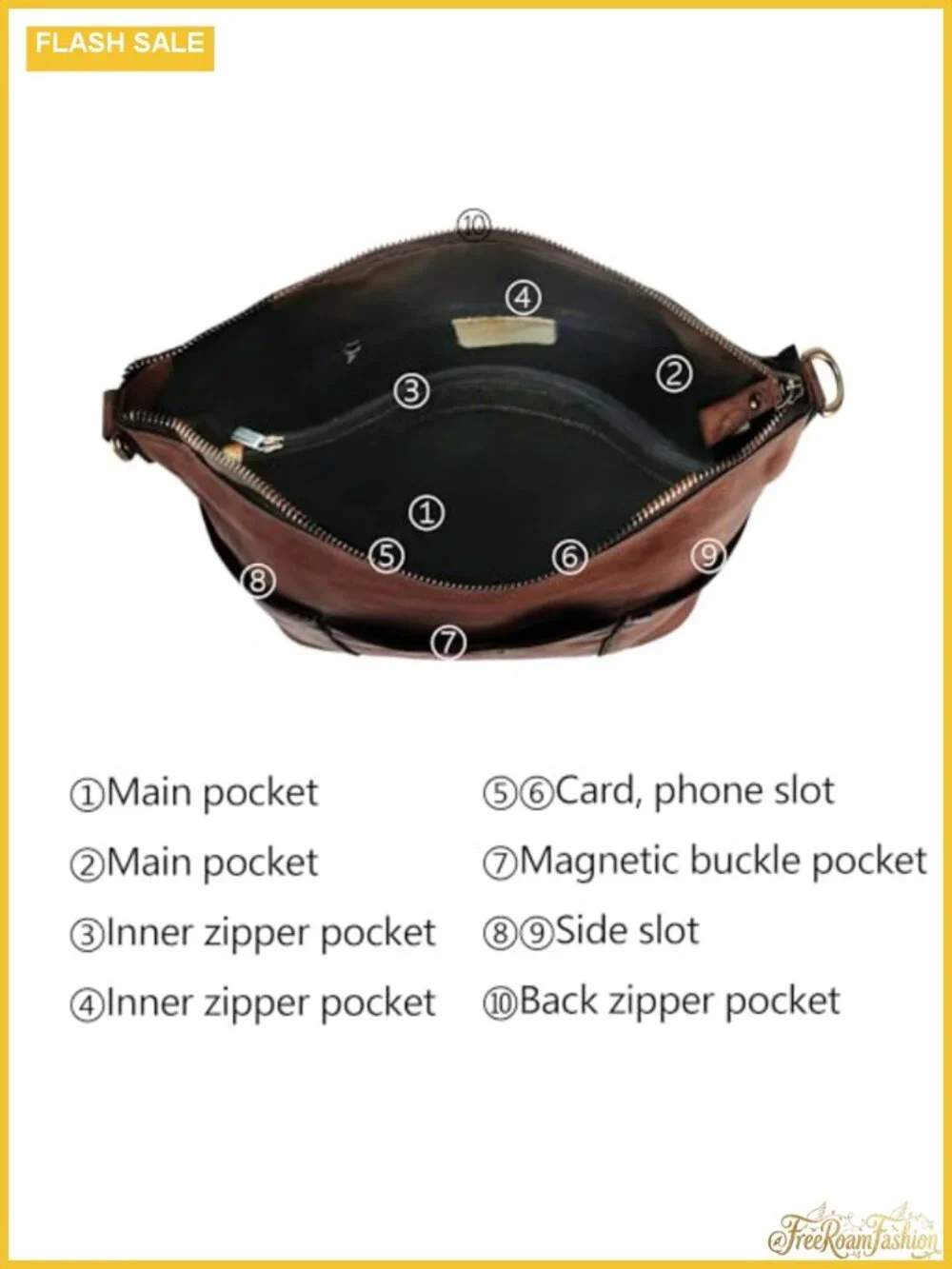 Genuine Leather Hobo Bag Crossbody Shoulder Purse Handbag